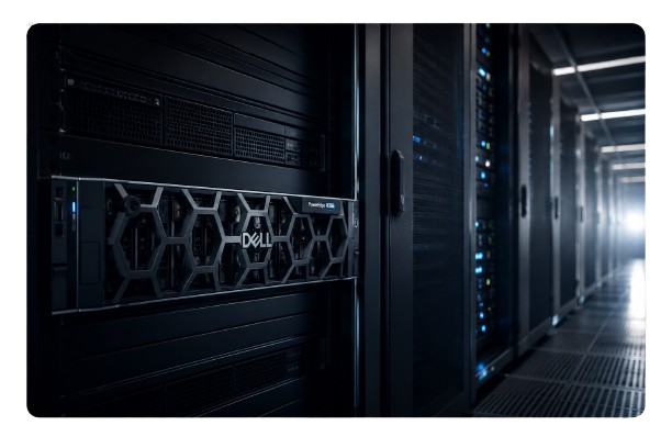 Dell PowerEdge Server Rack  -  Enterprise Infrastructure